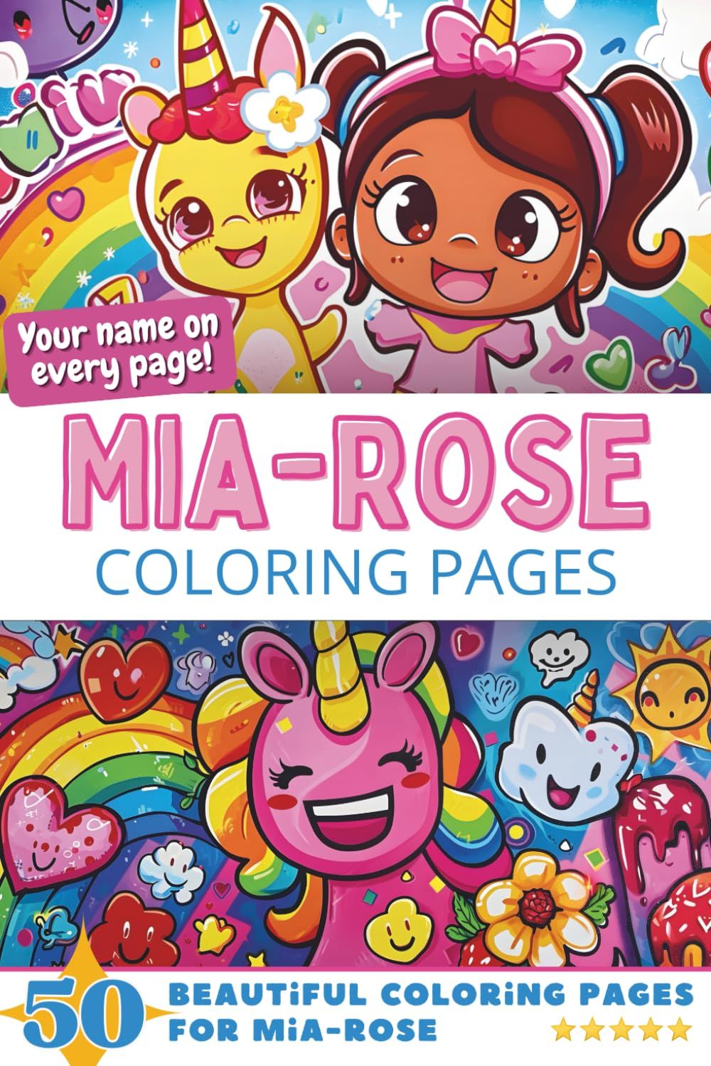 Mia-Rose Coloring Book Cover