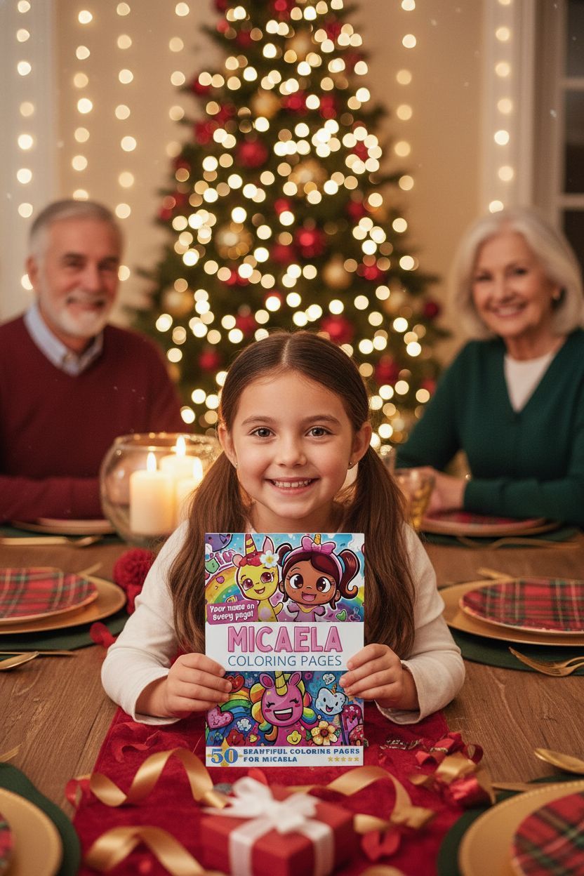 Micaela Christmas coloring pages gift