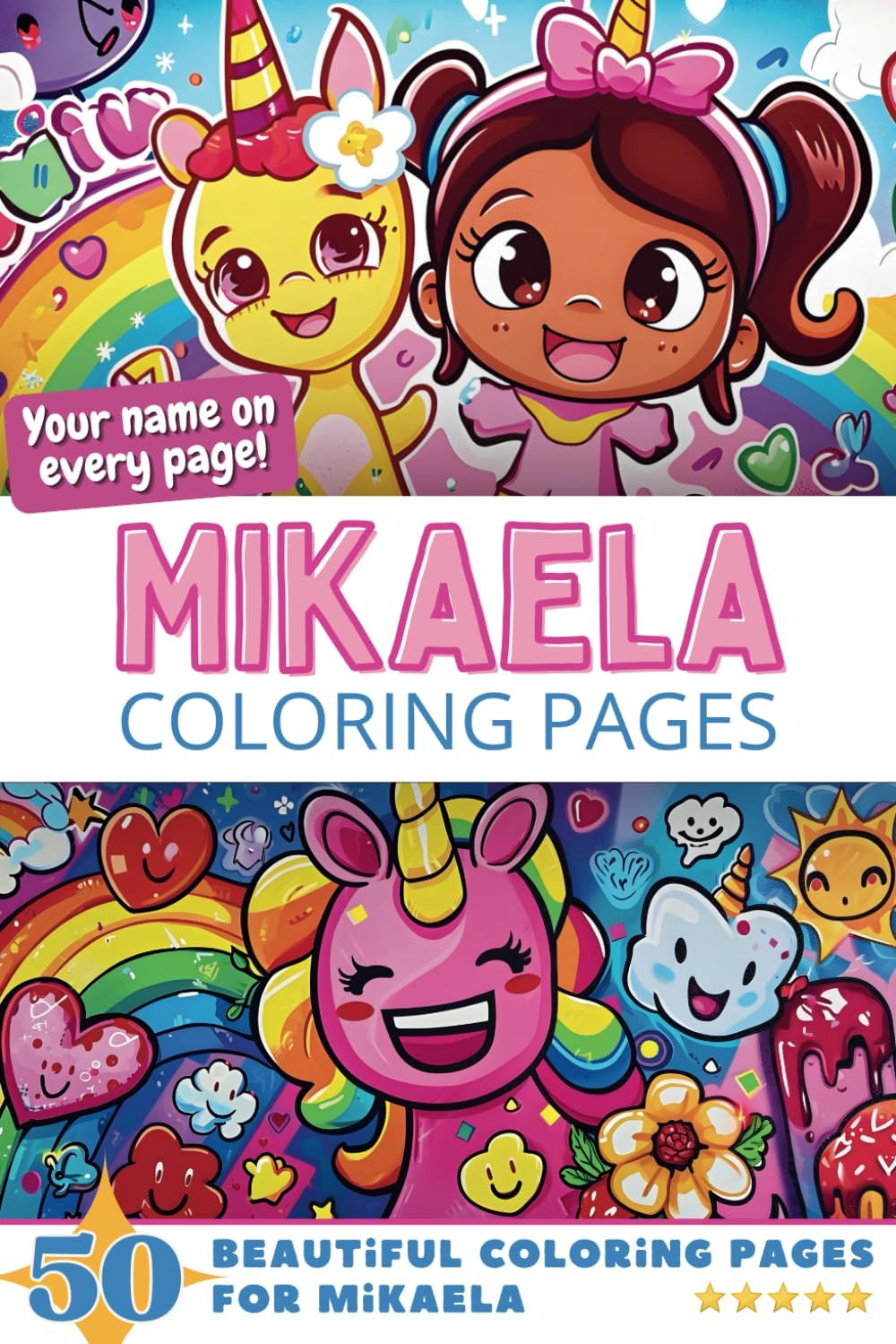 Mikaela Coloring Book Cover