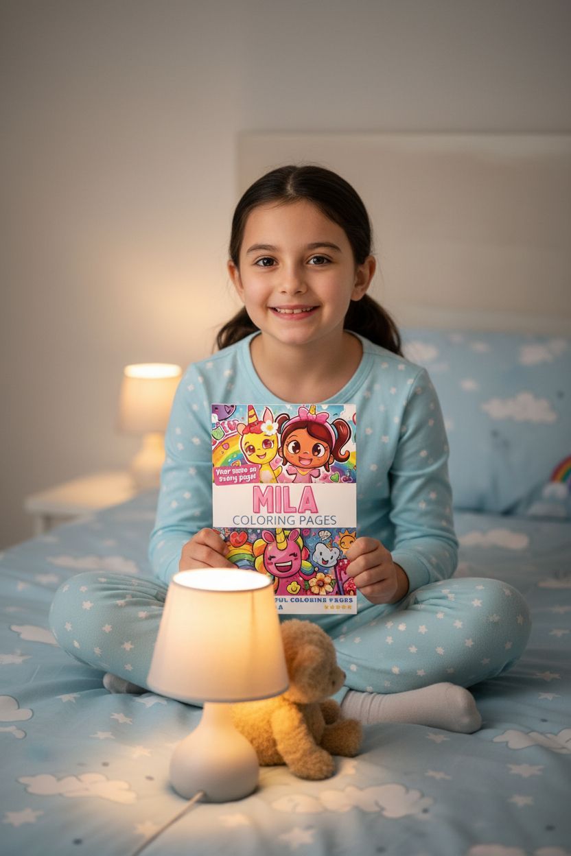 Mila personal coloring pages
