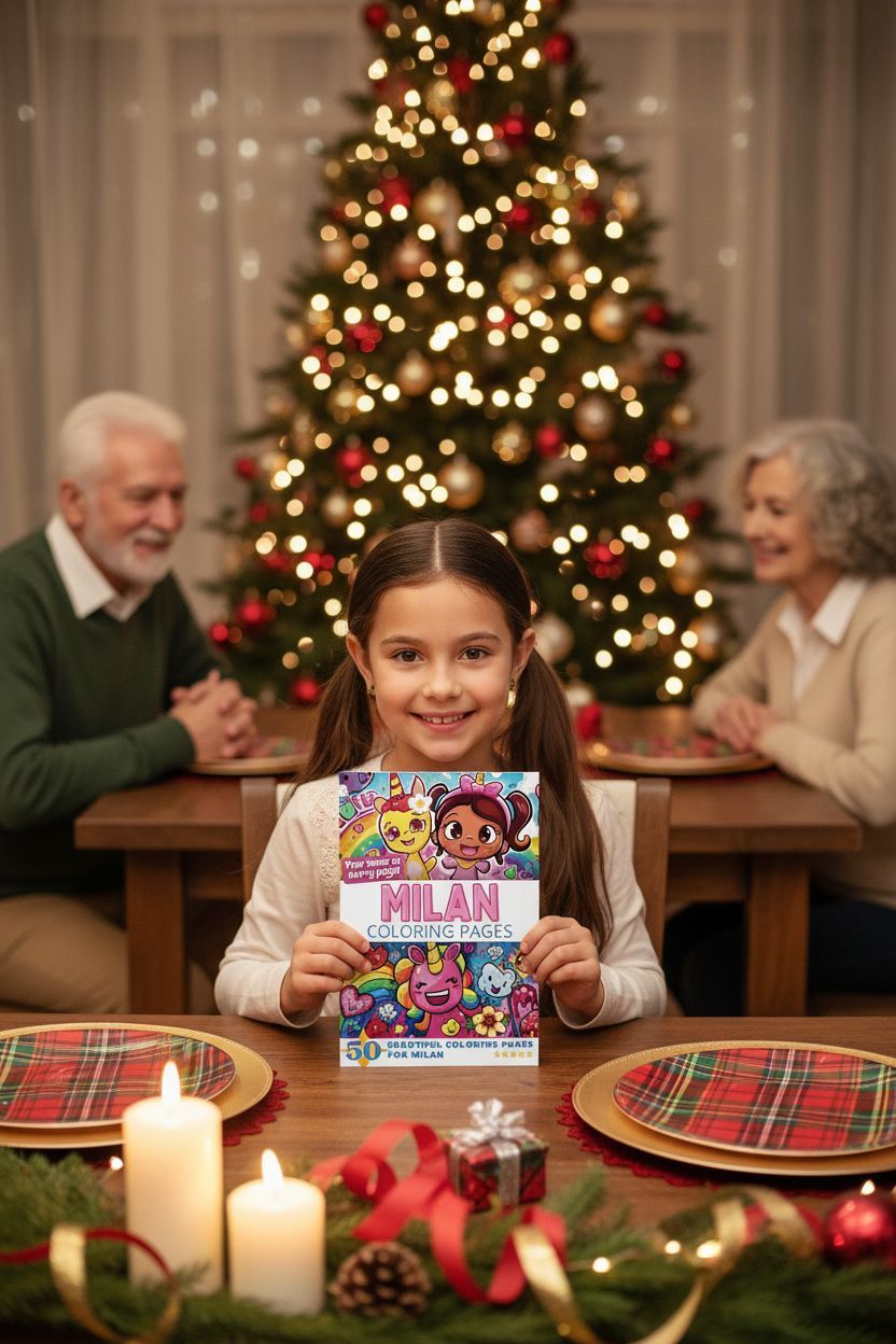 Milan Christmas coloring pages gift