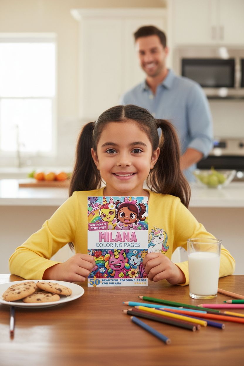 Milana personal coloring pages