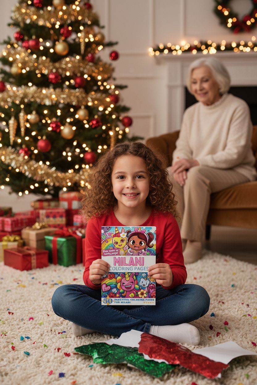 Milani Christmas coloring pages gift