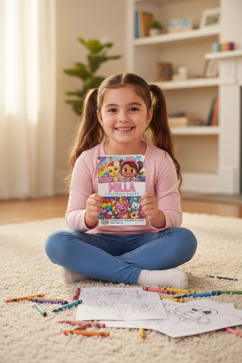 Milla personal coloring pages
