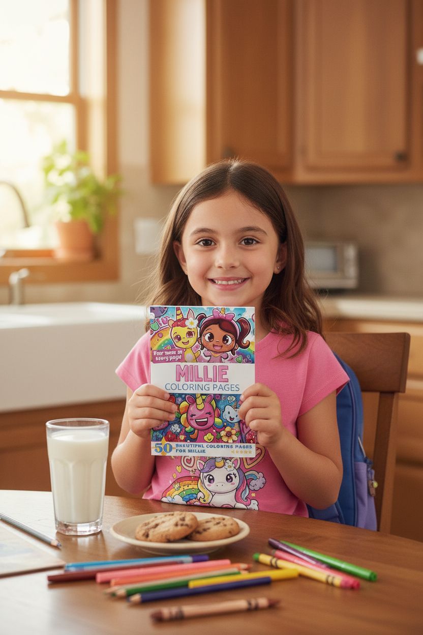 Millie personal coloring pages