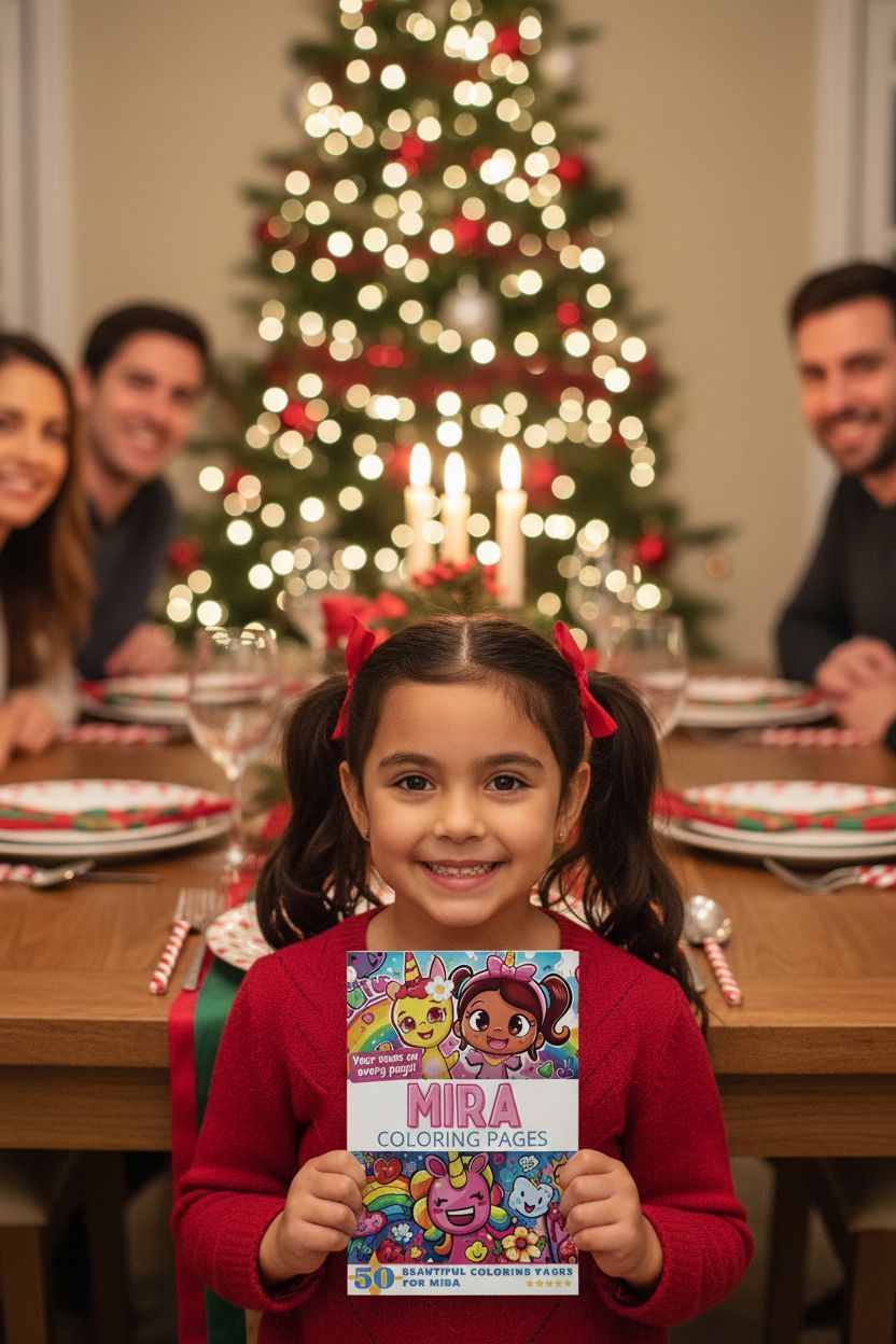 Mira Christmas coloring pages gift