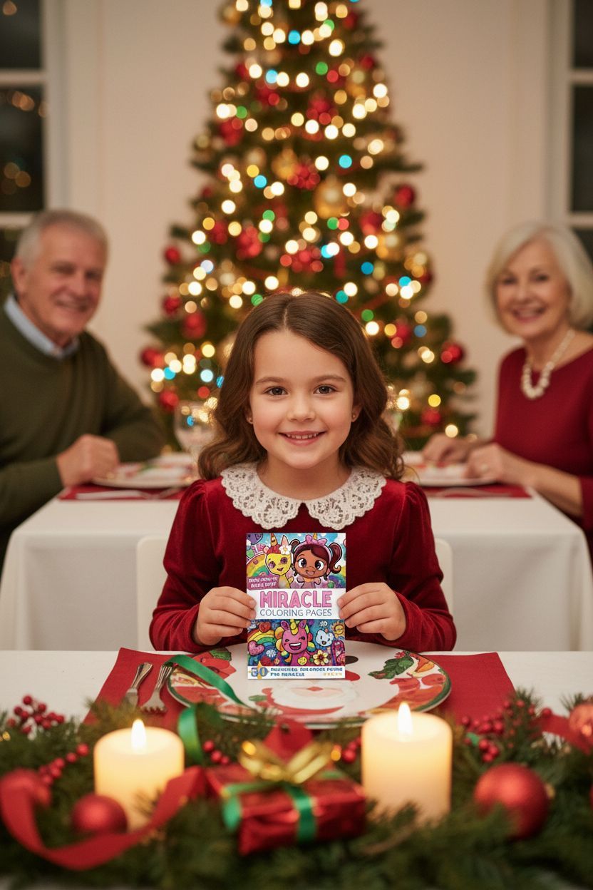 Miracle Christmas coloring pages gift
