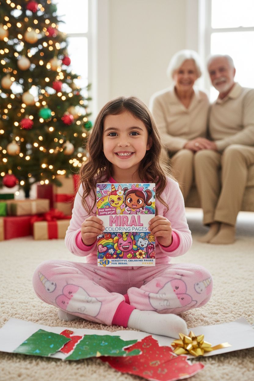 Miral Christmas coloring pages gift