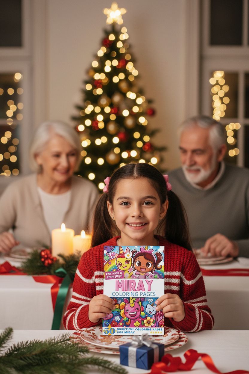 Miray Christmas coloring pages gift