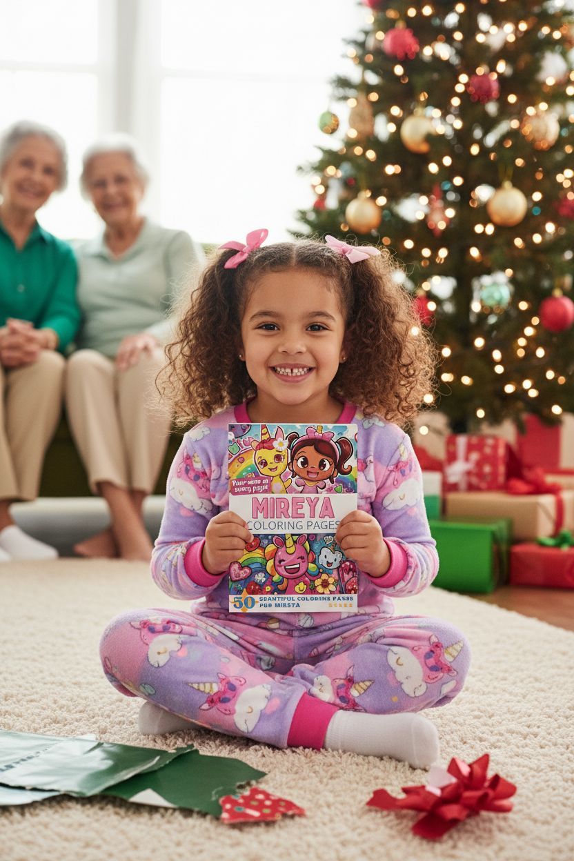 Mireya Christmas coloring pages gift