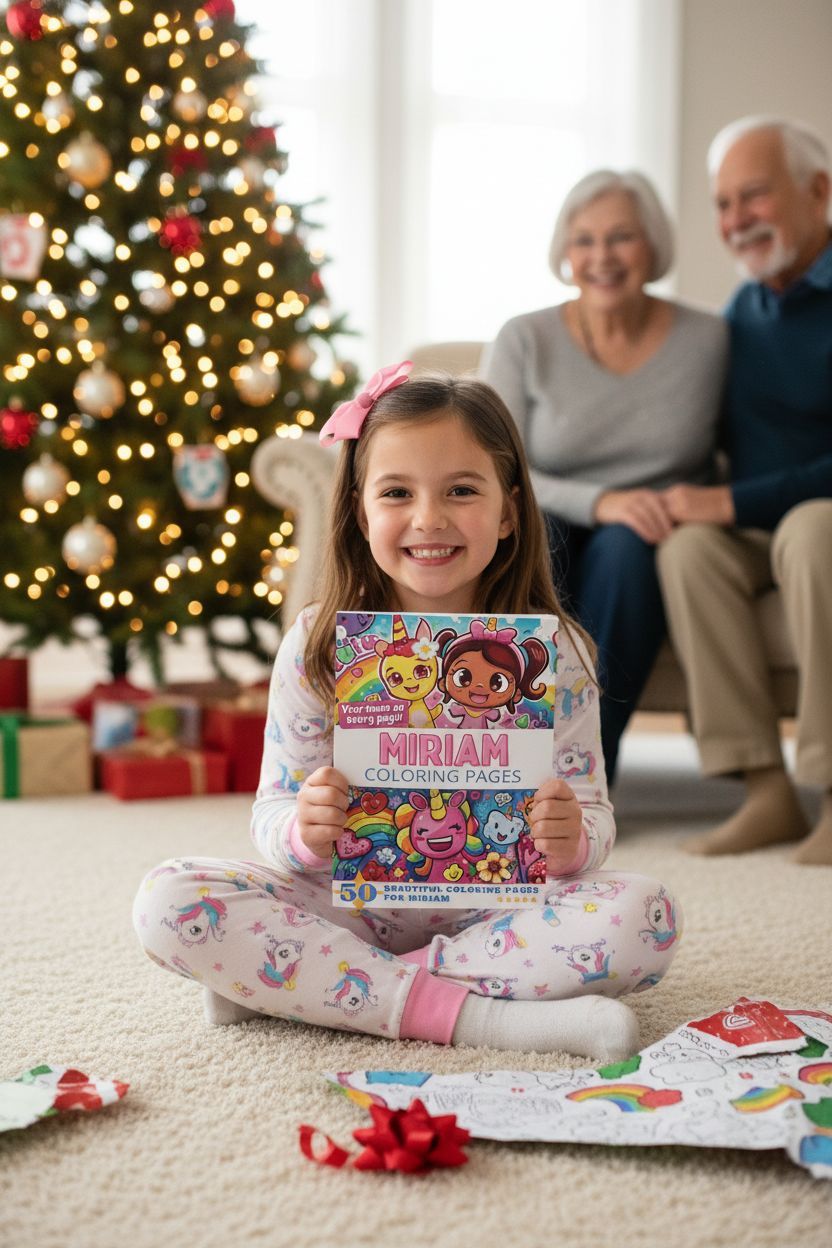 Miriam Christmas coloring pages gift