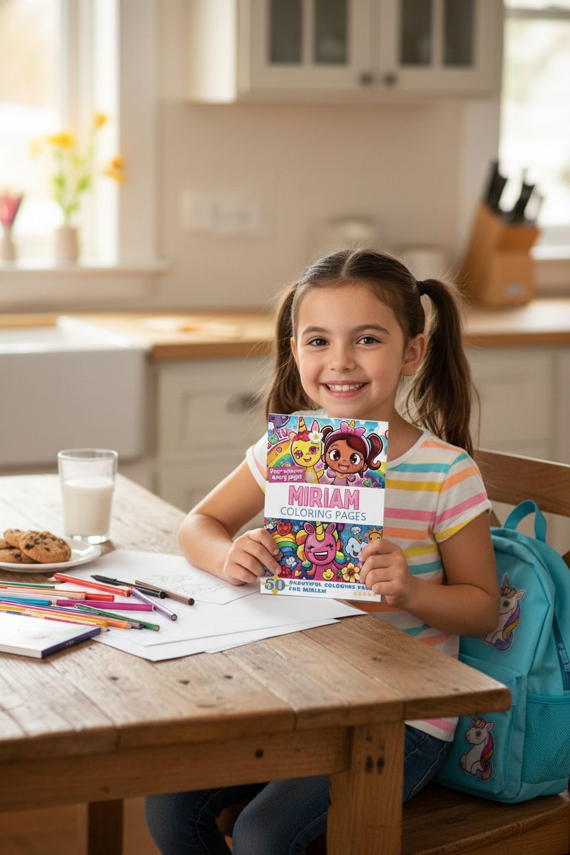 Miriam personal coloring pages