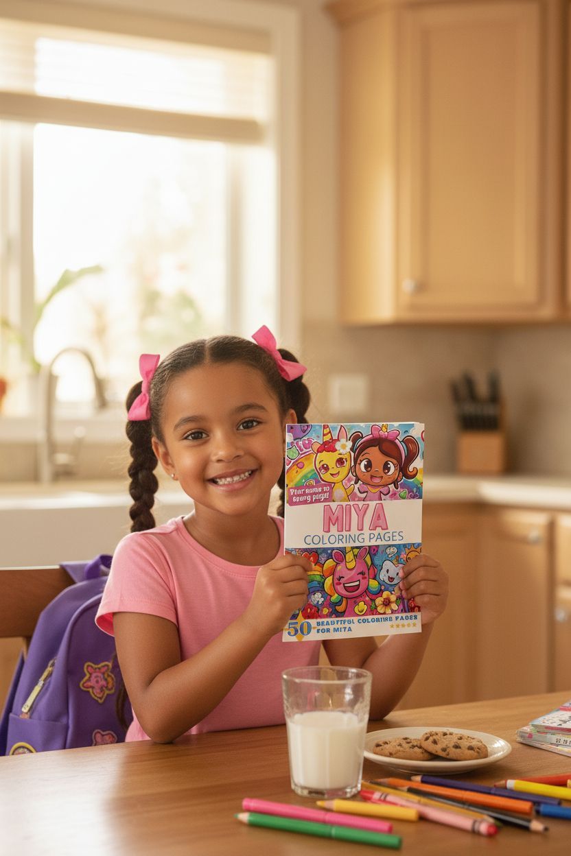 Miya personal coloring pages