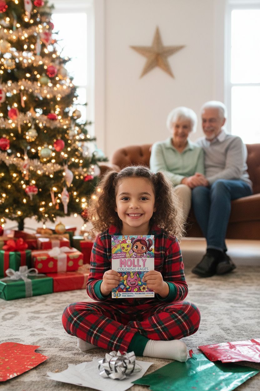 Molly Christmas coloring pages gift