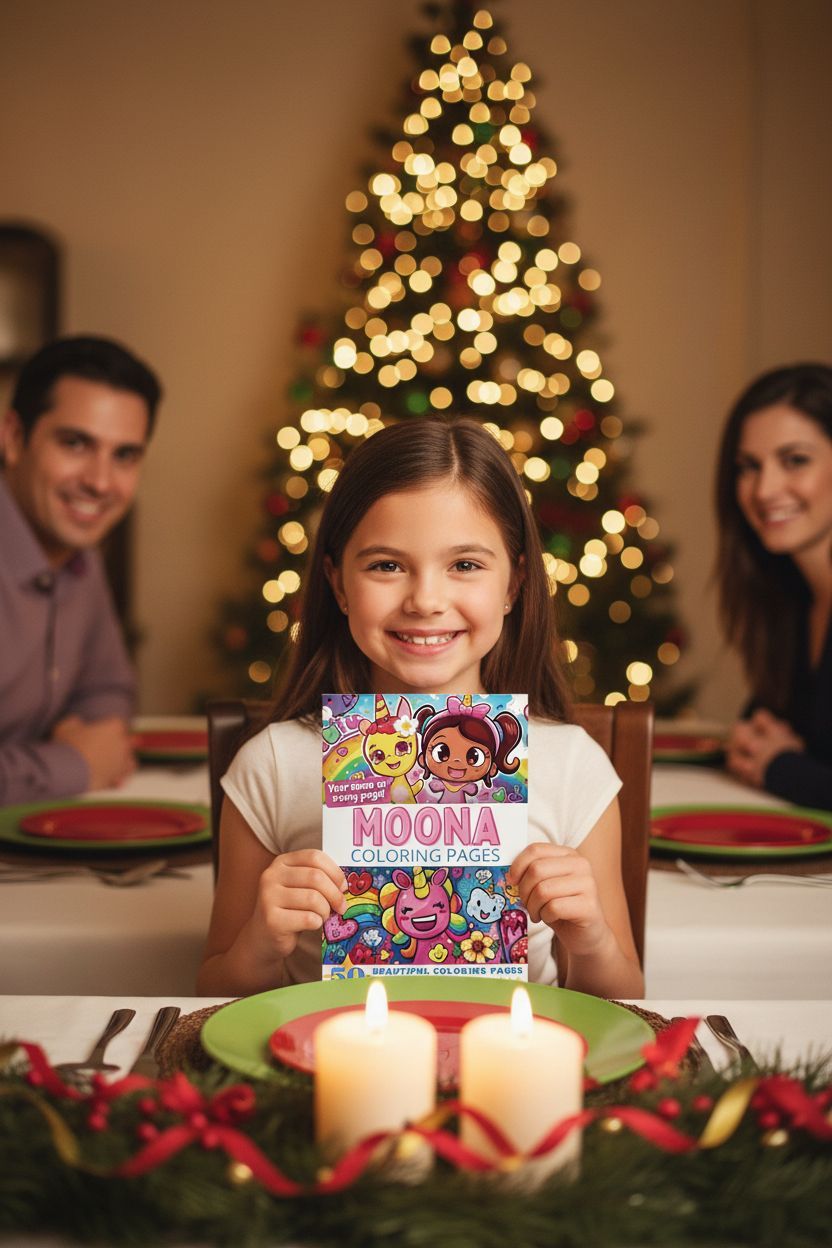 Moona Christmas coloring pages gift