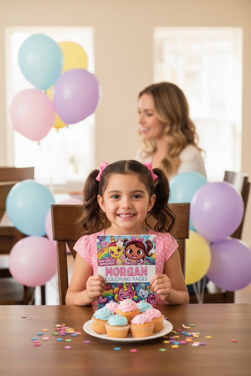 Morgan coloring book in use