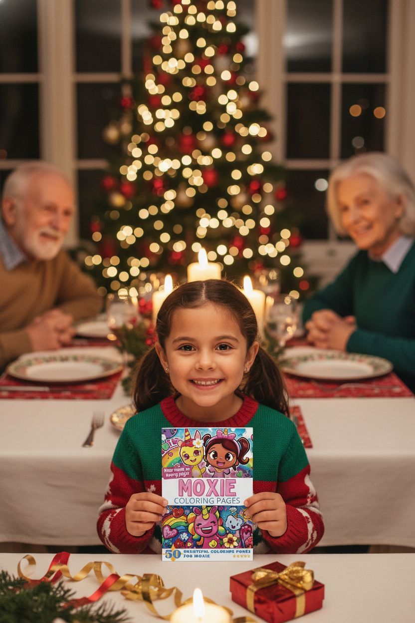 Moxie Christmas coloring pages gift