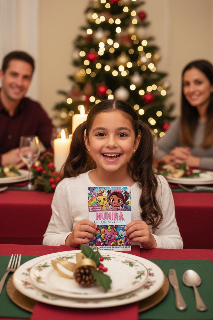 Munira Christmas coloring pages gift