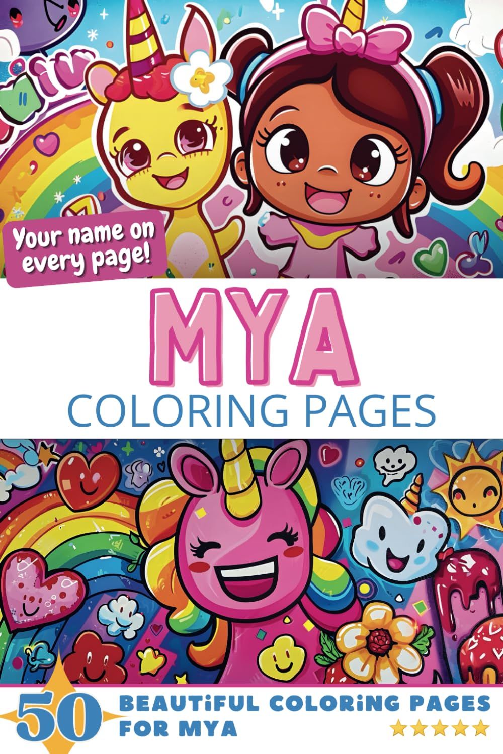 Mya Coloring Book Cover