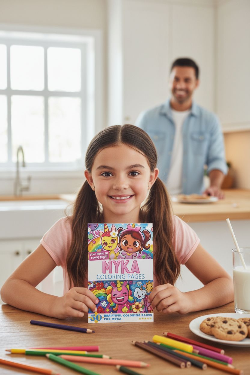 Myka personal coloring pages