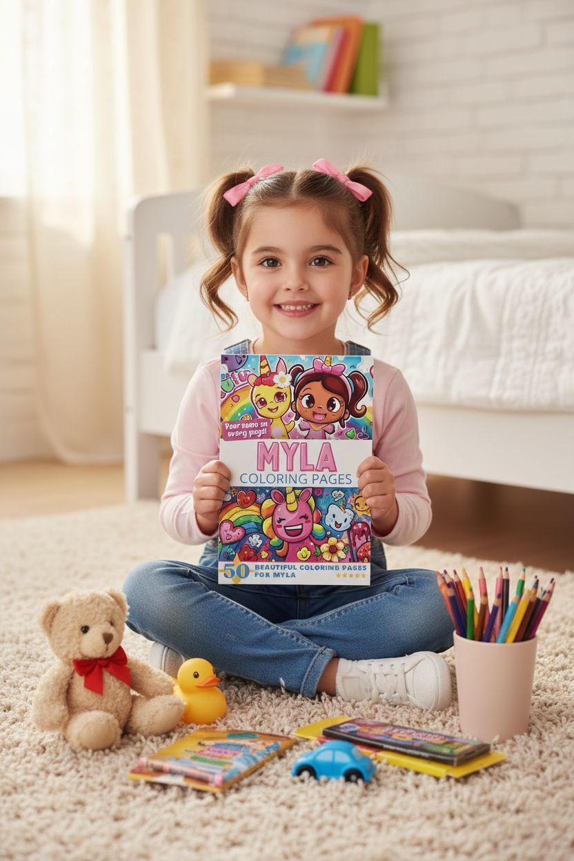 Myla personal coloring pages