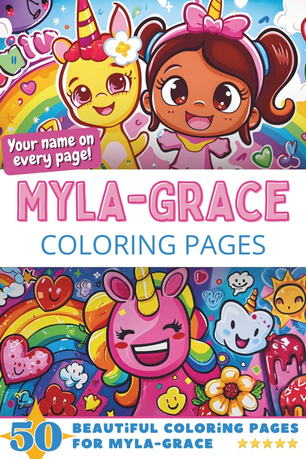 Myla-Grace Coloring Book Cover