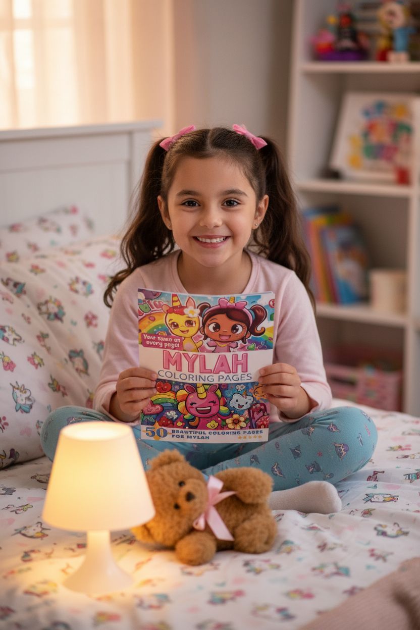 Mylah personal coloring pages