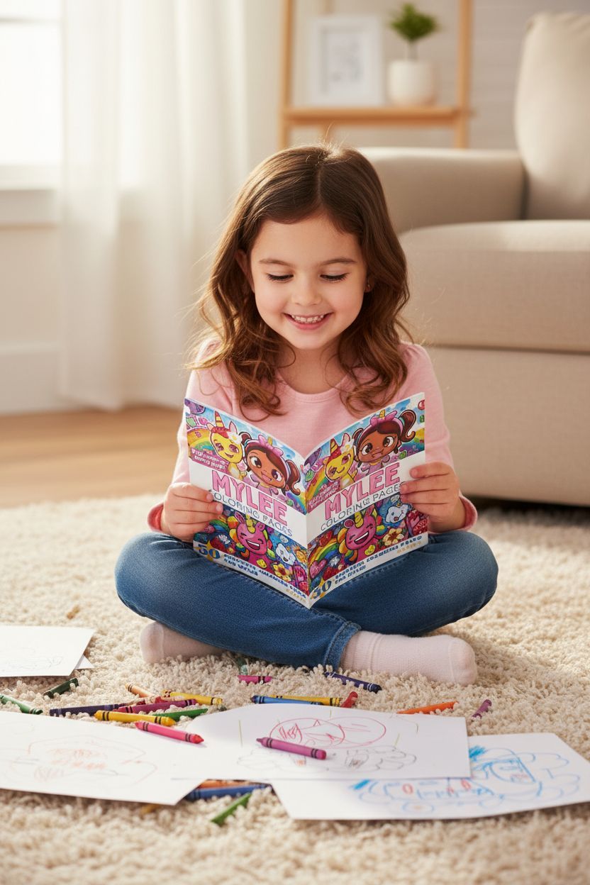 Mylee personal coloring pages