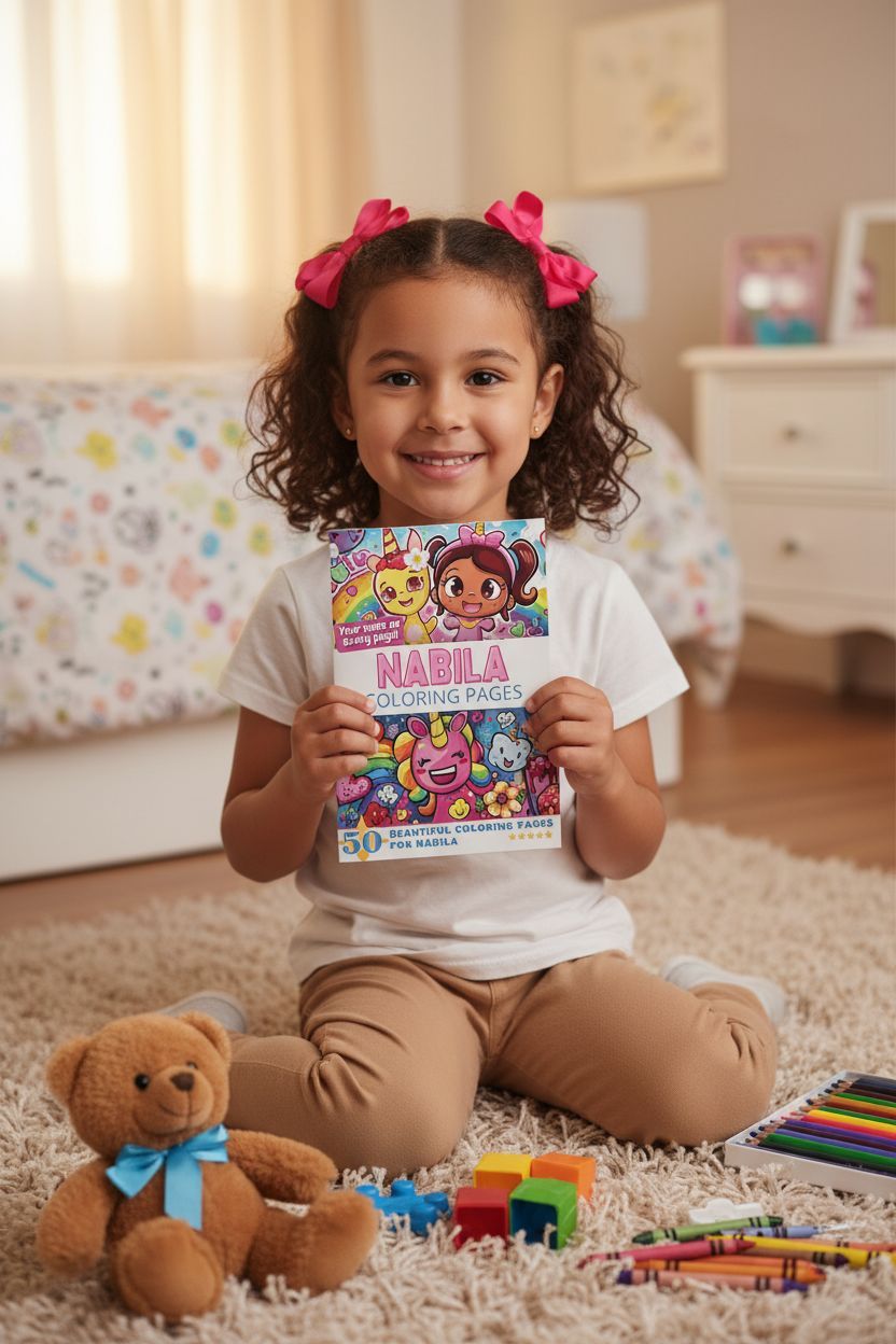 Nabila personal coloring pages