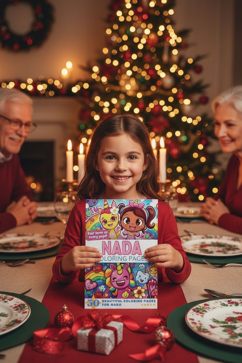 Nada Christmas coloring pages gift