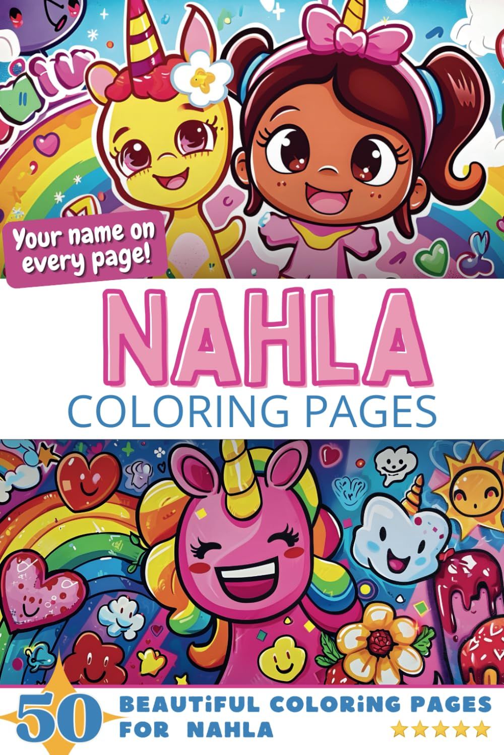Nahla Coloring Book Cover