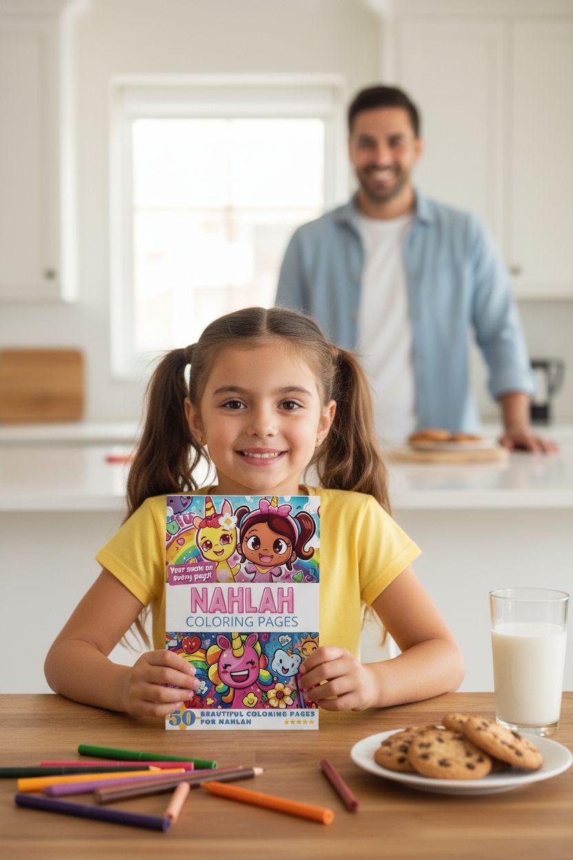 Nahlah personal coloring pages