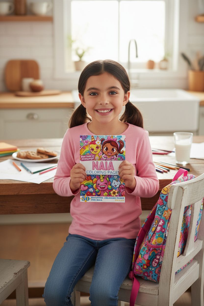 Naia personal coloring pages