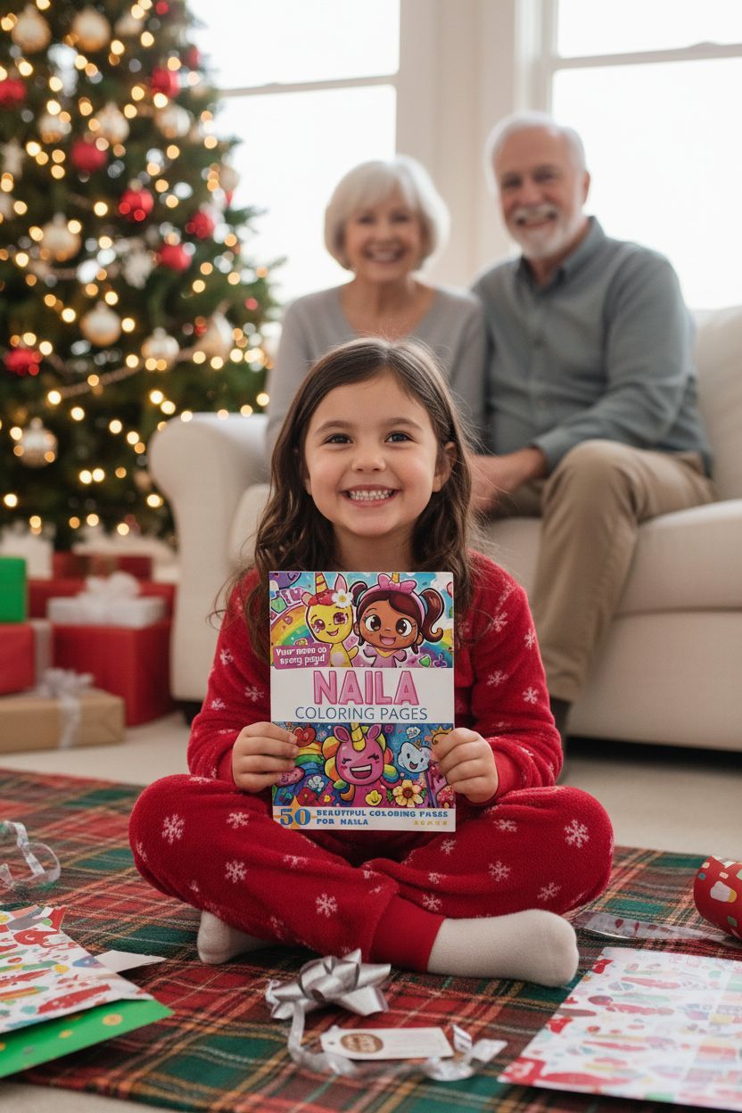 Naila Christmas coloring pages gift