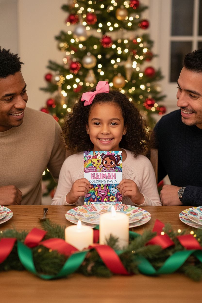 Naimah Christmas coloring pages gift