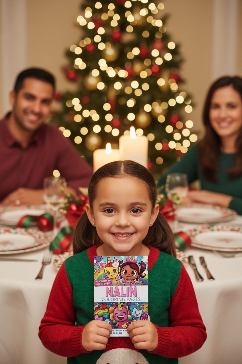 Nalin Christmas coloring pages gift