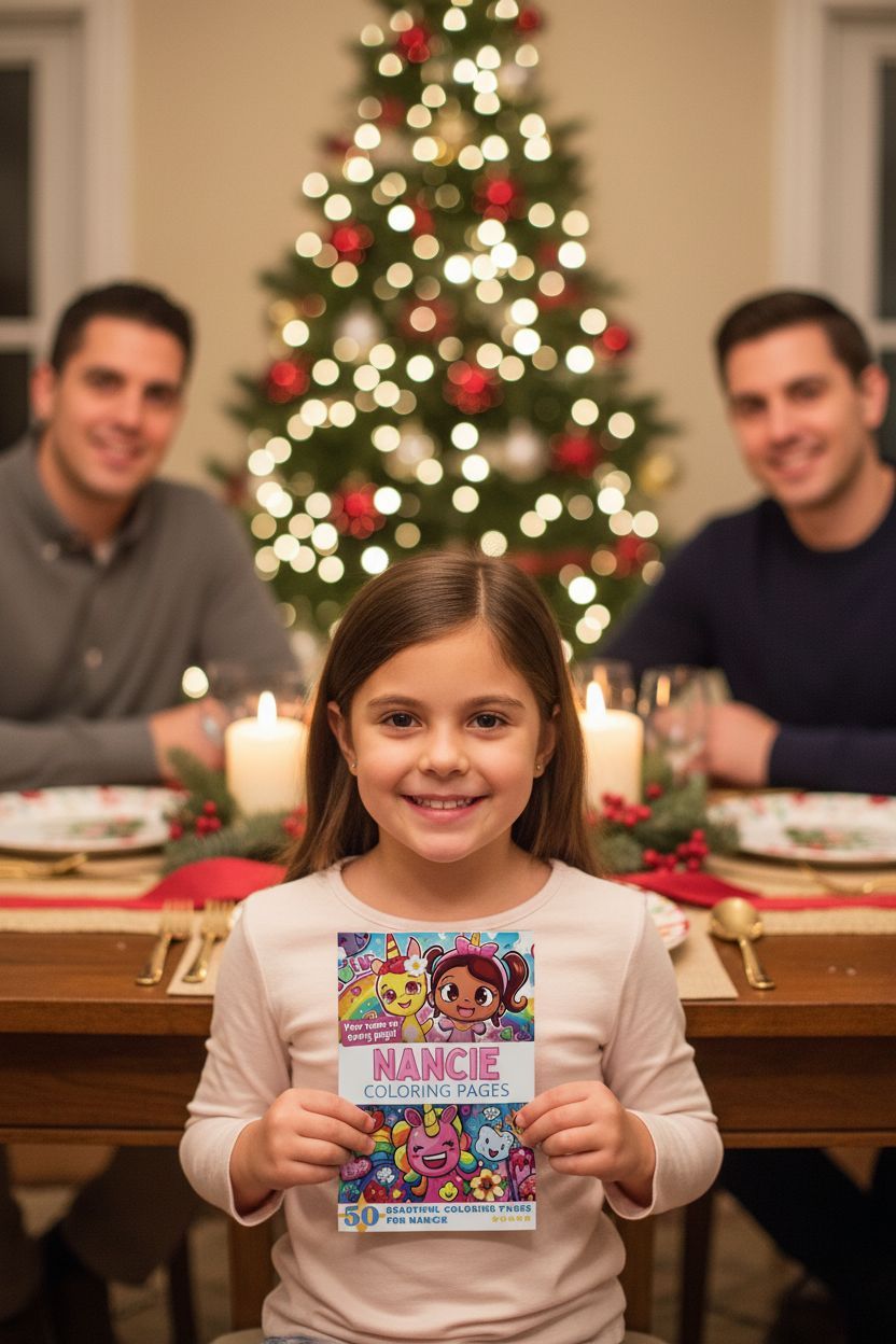 Nancie Christmas coloring pages gift