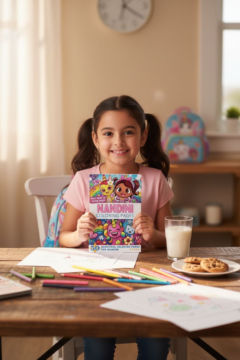 Nandini personal coloring pages