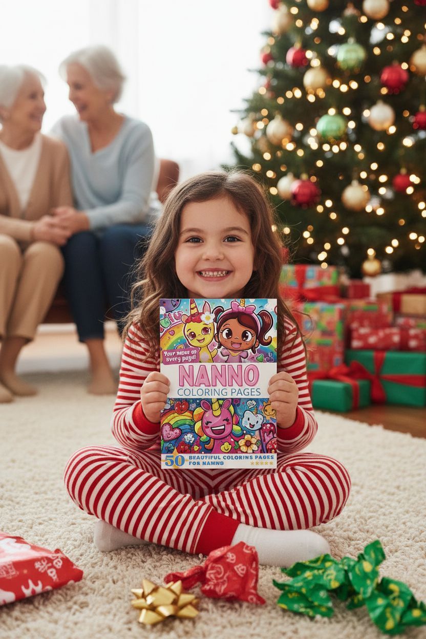Nanno Christmas coloring pages gift