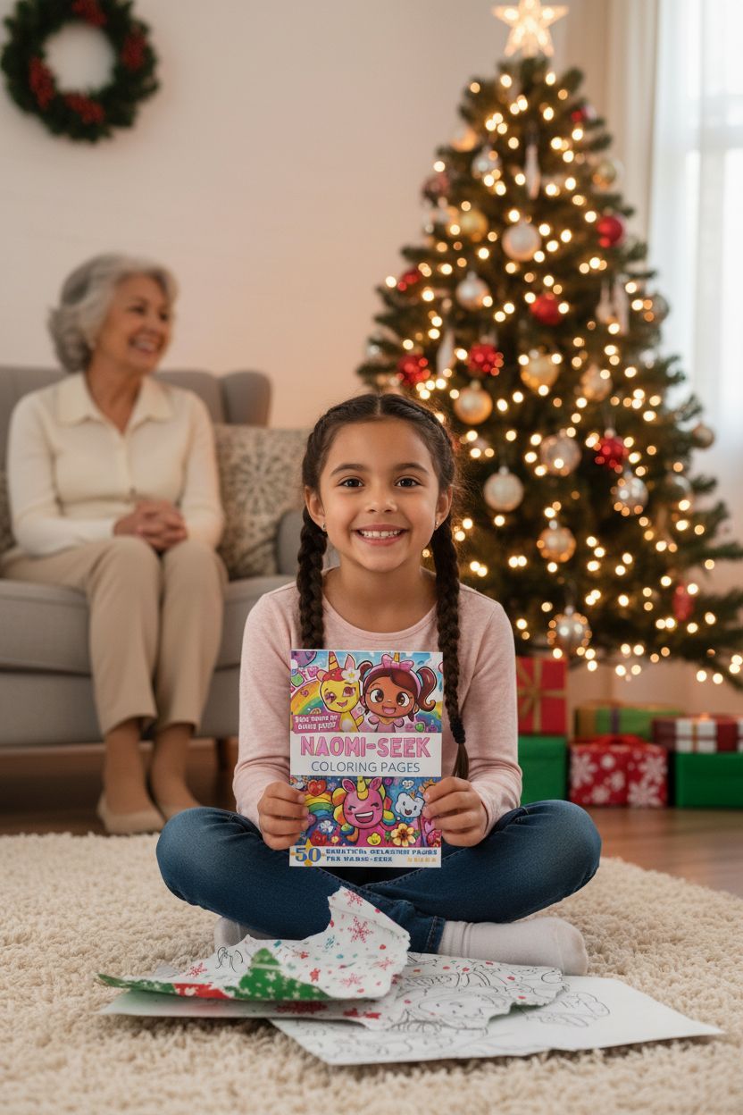 Naomi-Seek Christmas coloring pages gift