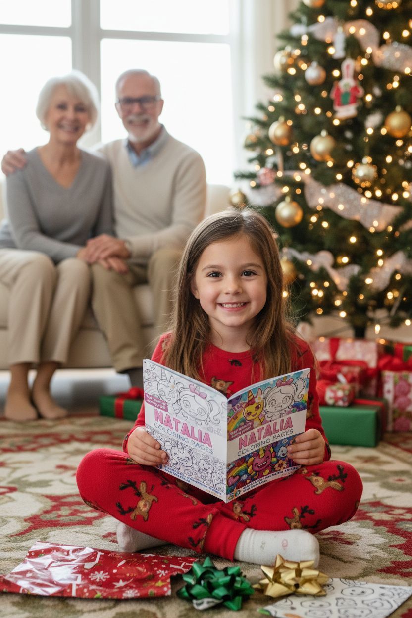 Natalia Christmas coloring pages gift