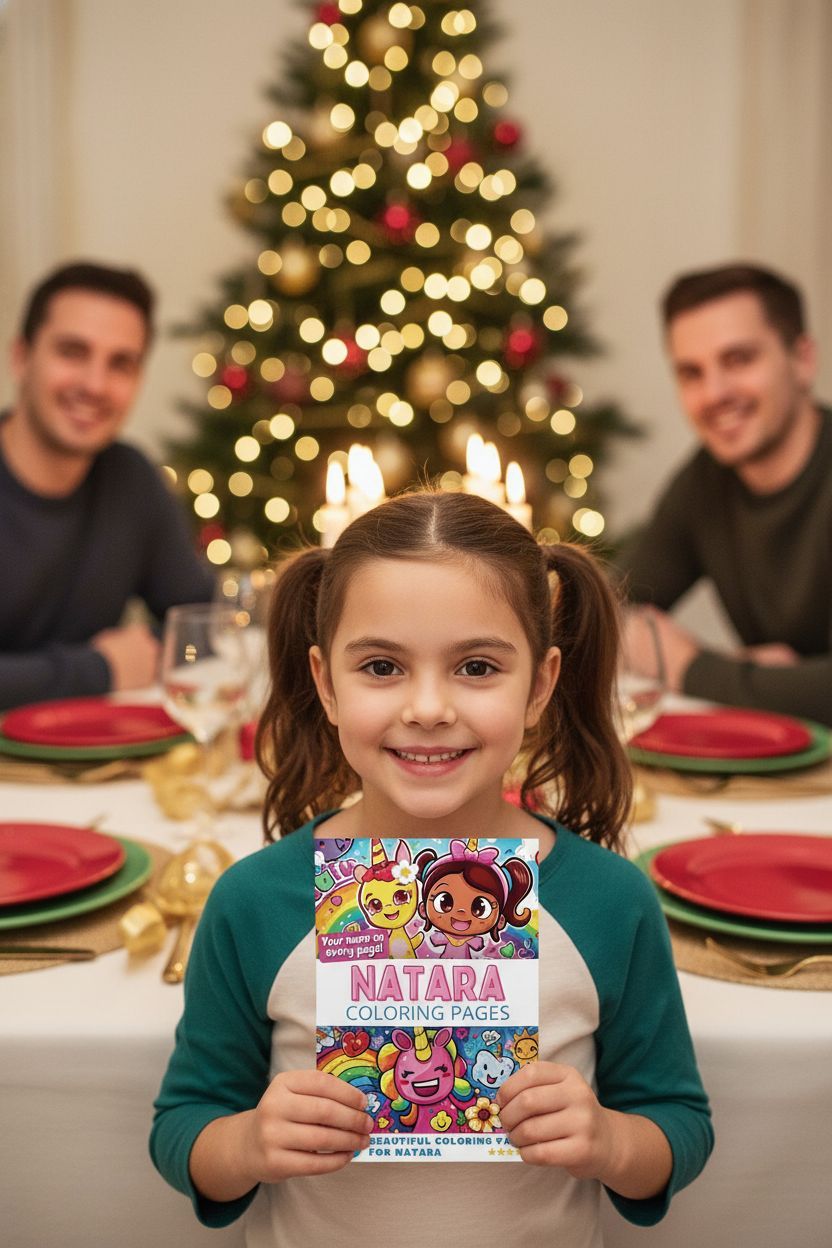 Natara Christmas coloring pages gift