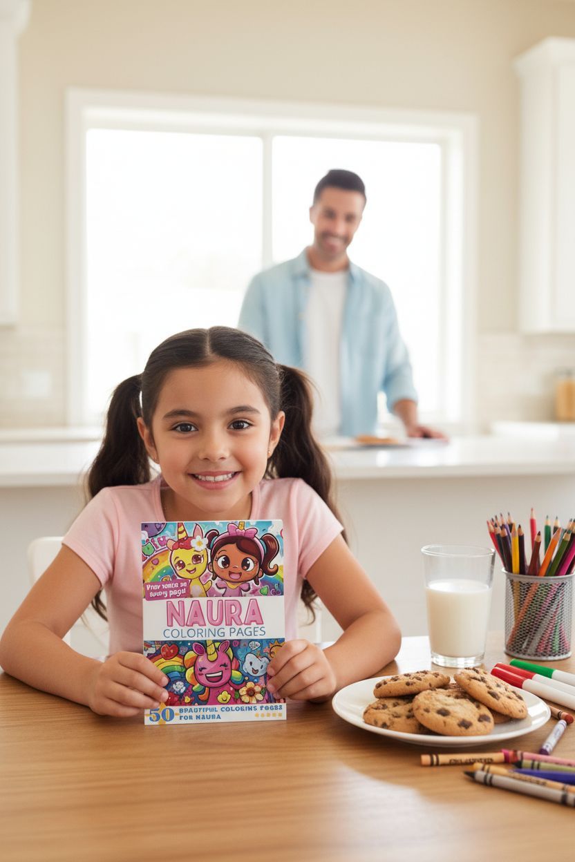 Naura personal coloring pages