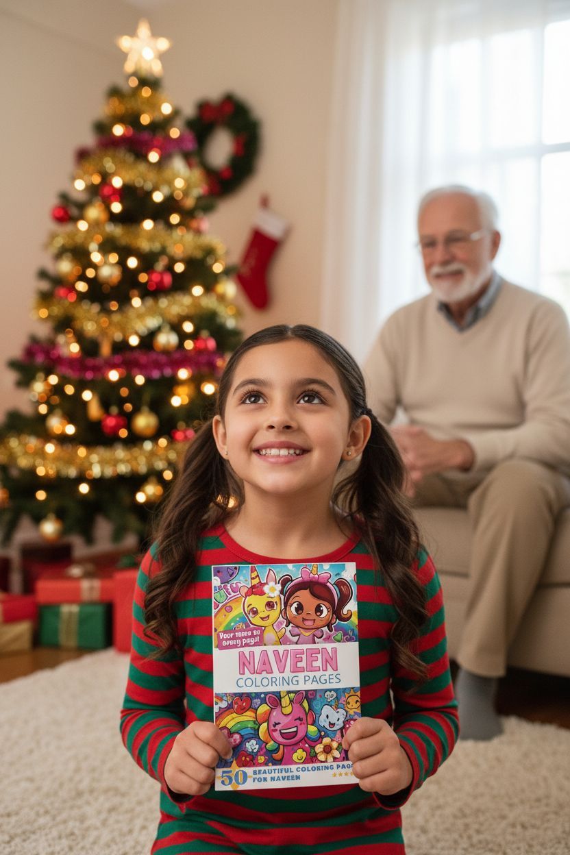 Naveen Christmas coloring pages gift