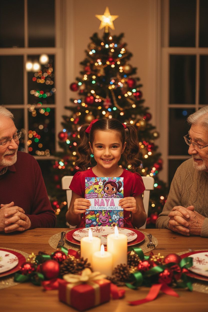 Naya Christmas coloring pages gift
