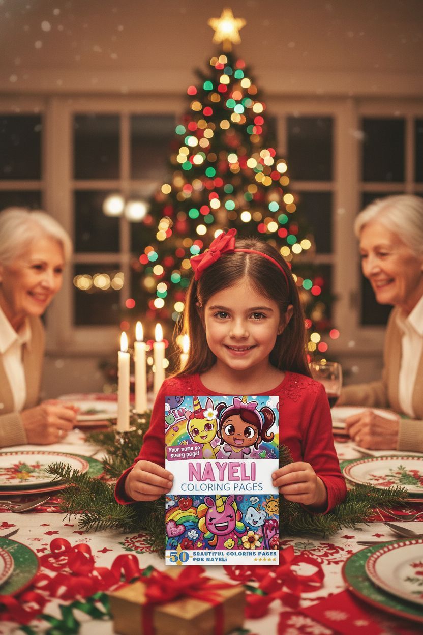 Nayeli Christmas coloring pages gift