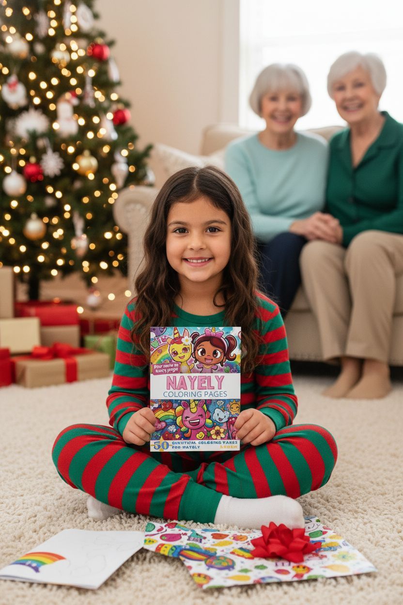Nayely Christmas coloring pages gift
