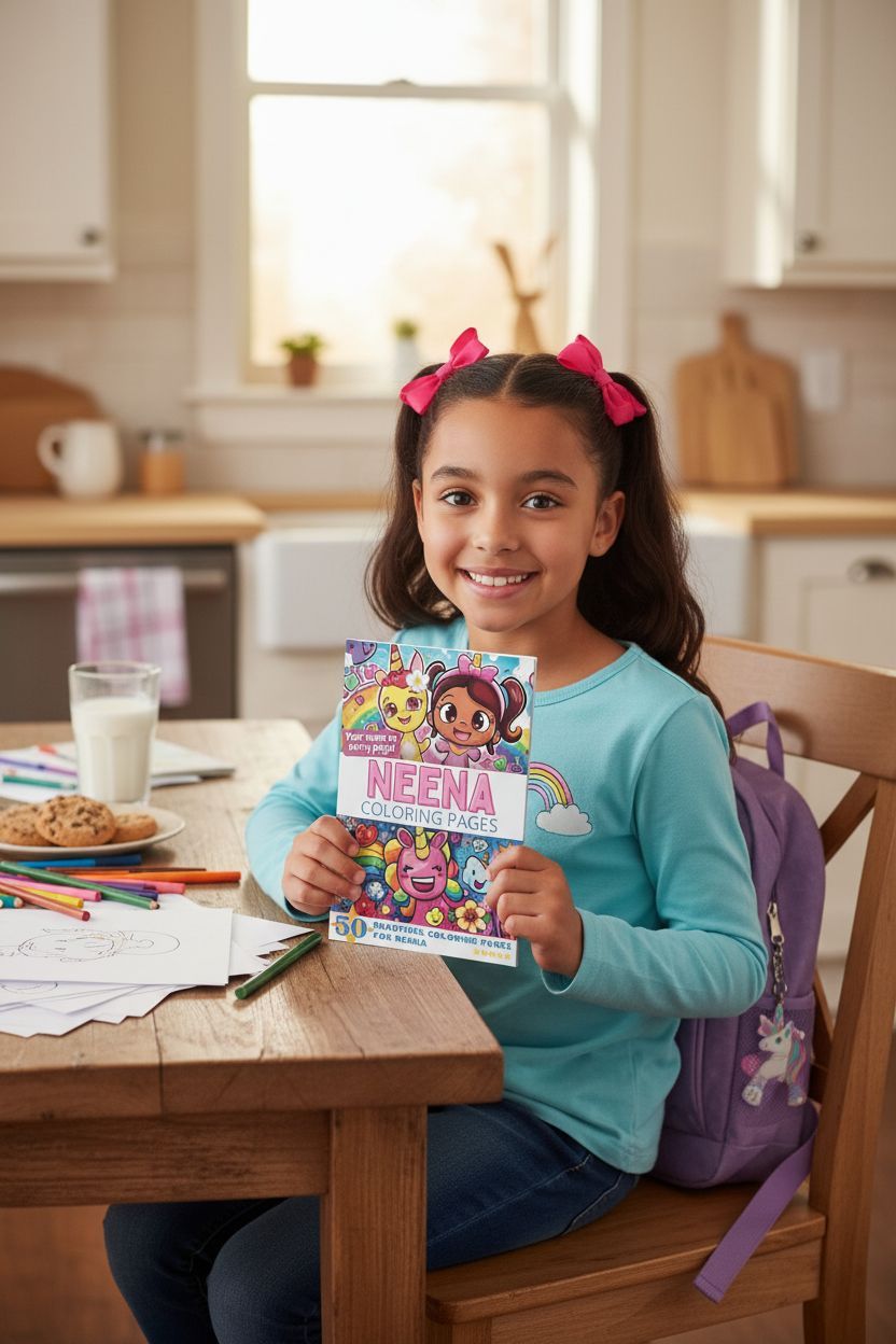 Neena personal coloring pages