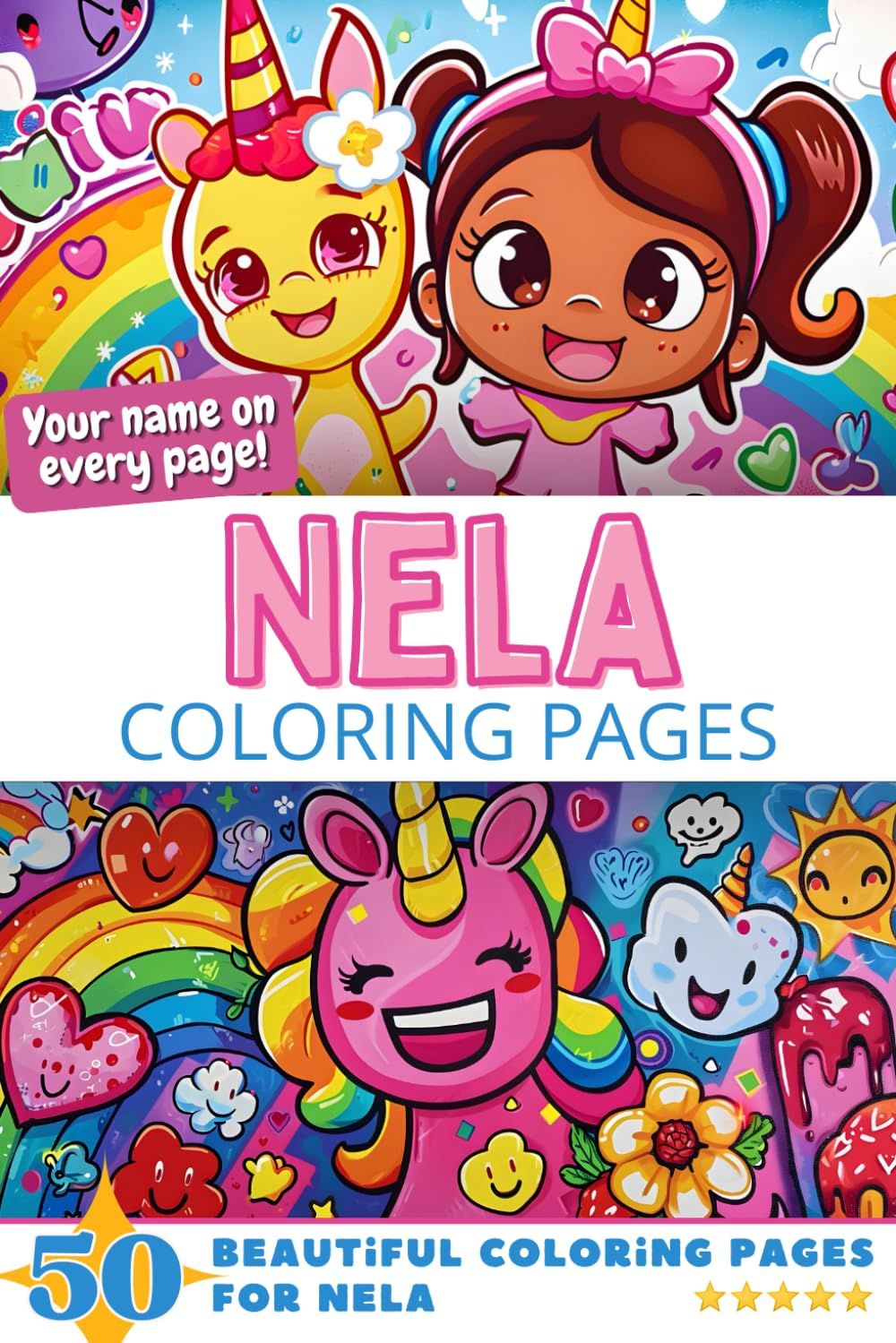 Nela Coloring Book Cover