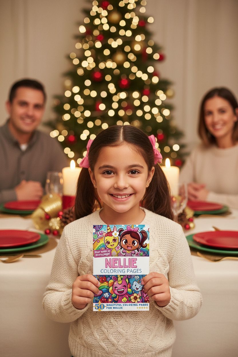 Nellie Christmas coloring pages gift